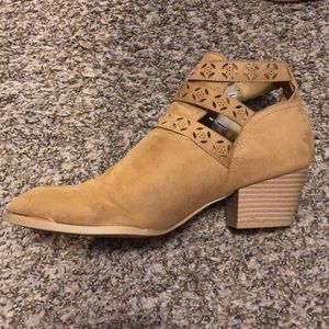 Camel colored ankle boots